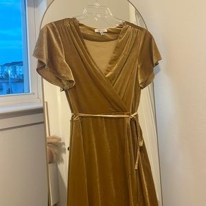 Beautiful Velvet Tie Dress